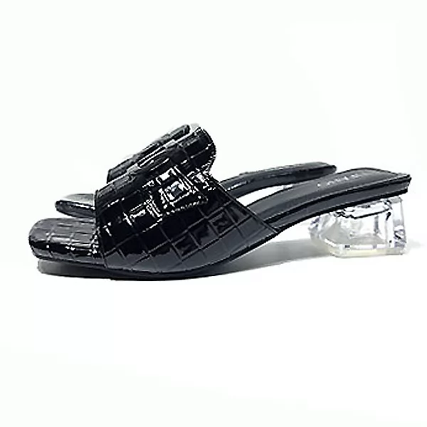 Sandales pour femme 2348 noir .......... sandale médicale femme confortable Maroc